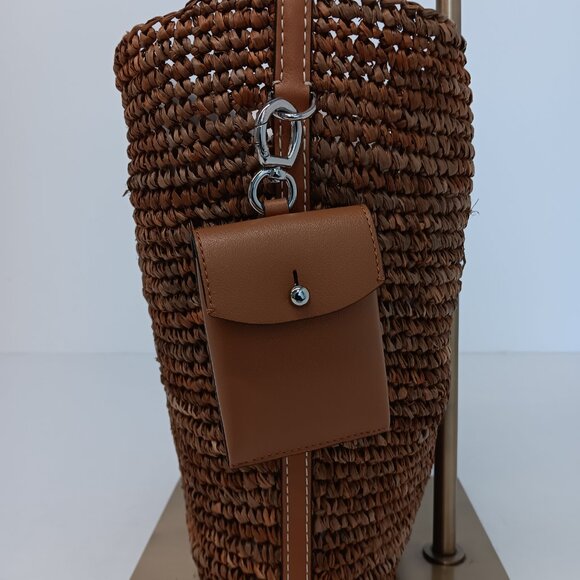 Proenza Schouler White Label Raffia Spring Bucket Bag - Honey - Picture 8 of 16